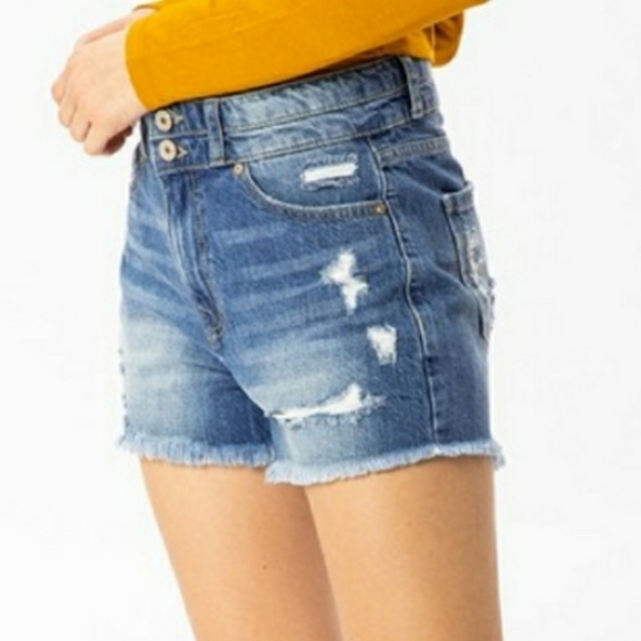 KANCAN High Rise Denim Shorts - Picture 4 of 6